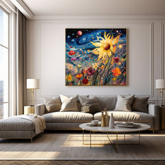 Instant Printable Digital Download Affordable Wall Home Decor Yellow Sunflower Art FIVE Illustrations Floral Botanical Poster Artwork
