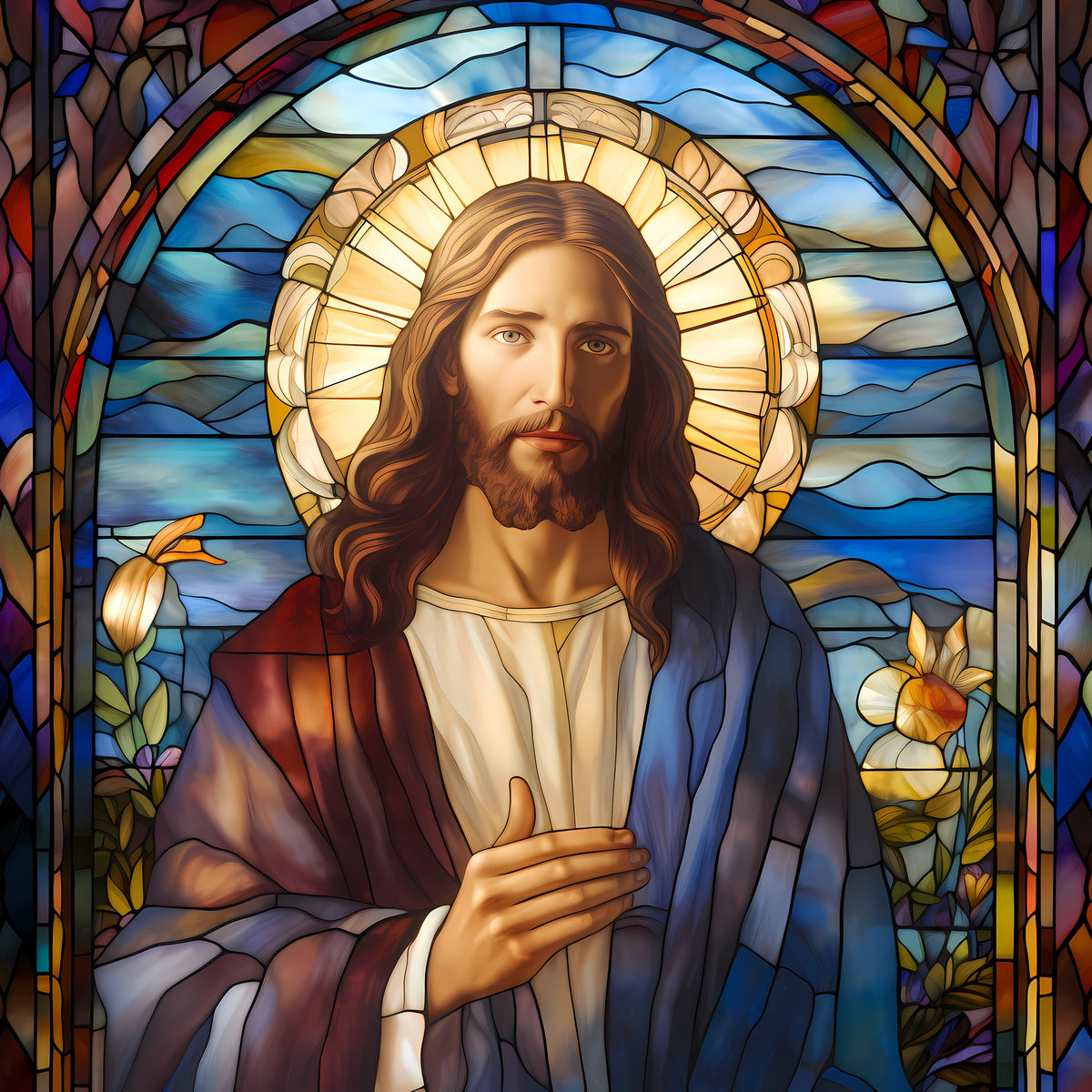 Instant Printable Digital Download Art Three Portraits Of Jesus Christ Saviour Son Of God Christian Religious Christmas Wall Decor Artwork