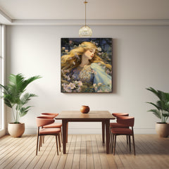 Female Portrait Art Deco Inspired Wall Decor Set Of EIGHT Boho Bohemian Botanical Instant Printable Digital Download Affordable Artwork
