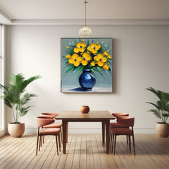 SIXTEEN Abstract Flowers In Vases Impasto Instant Printable Digital Download Affordable Wall Decor Poster Artwork Print Bold Colours Modern