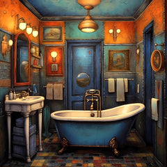EIGHT Bathroom Wall Decor Instant Digital Download Humourous Funny Affordable Square Art For Bathroom Restroom Powder Room Toilet Shower