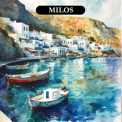 Watercolour TWENTY Greek Islands 160 digital images Wall Decor Printable Affordable Downloadable Artwork Home Decor Living Room Bedroom Art