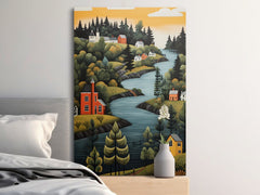 Digital Download Printable Art Scandinavian Folk Art 299 Wall Artwork Affordable Artwork Wall Decor Modern Art Contemporary Artwork