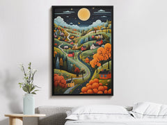 Digital Download Printable Art Scandinavian Folk Art 298 Wall Artwork Affordable Artwork Wall Decor Modern Art Contemporary Artwork
