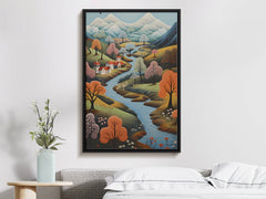 Digital Download Printable Art Scandinavian Folk Art 306 Wall Artwork Affordable Artwork Wall Decor Modern Art Contemporary Artwork