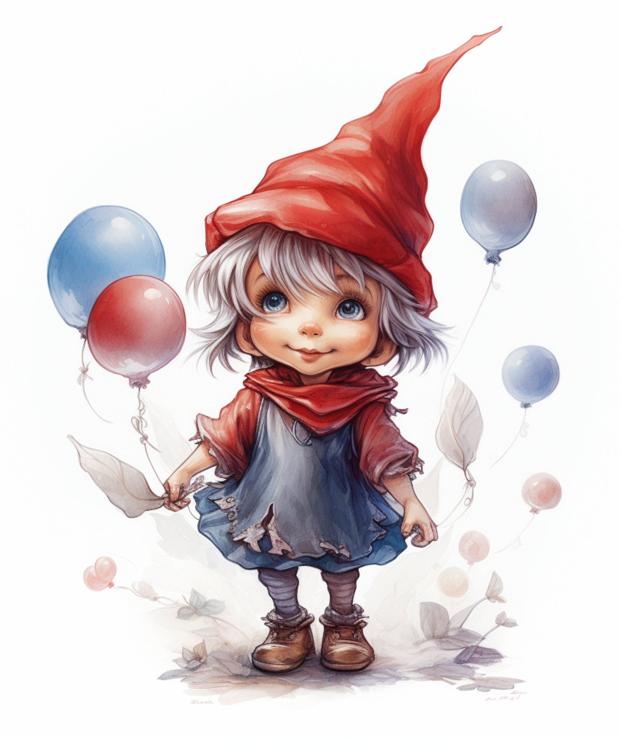 TWENTY FIVE Elves Fairies Digital Prints For Nursery Playroom Instant Printable Digital Download Children's Book Illustrations For Wall Art