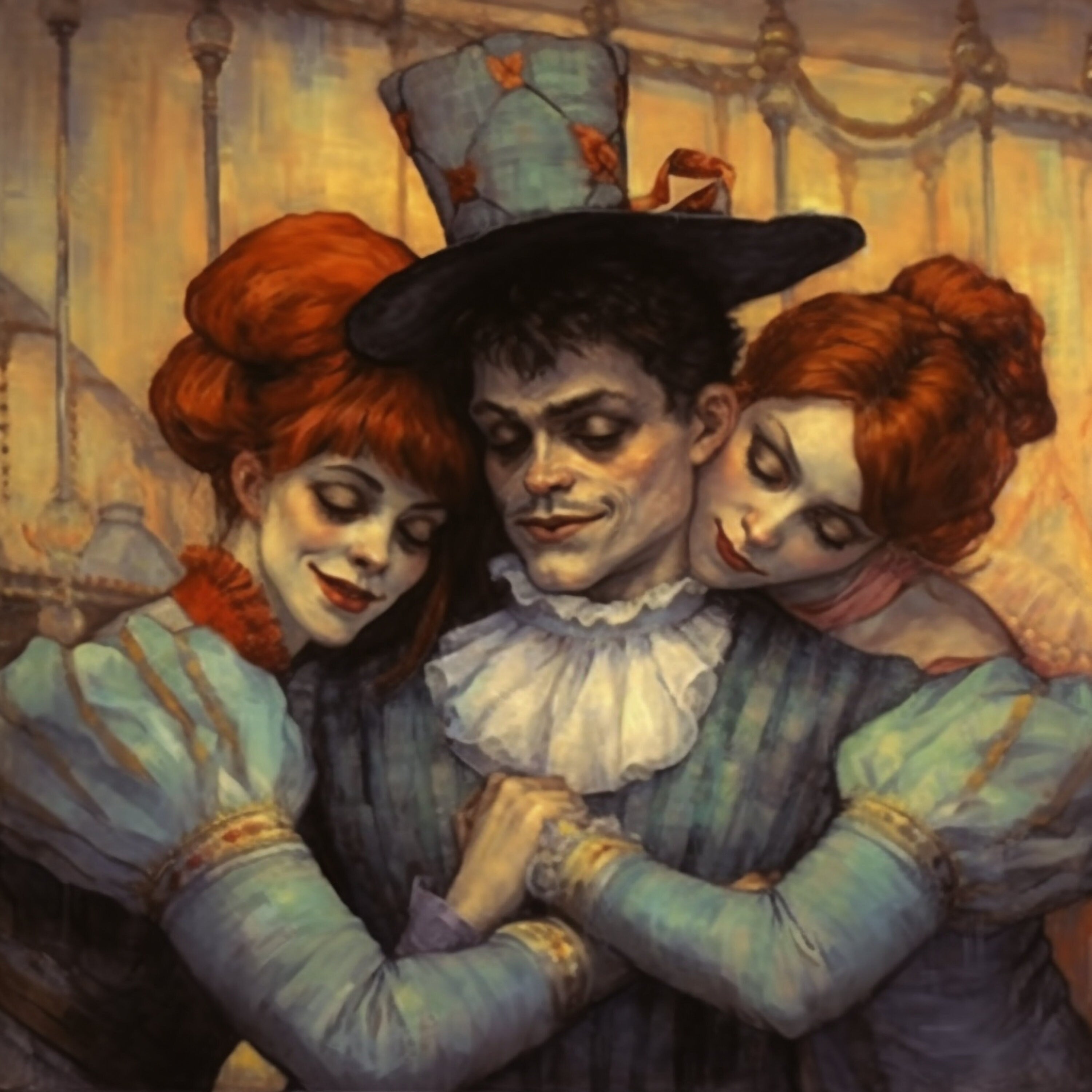 NINE Victorian Fairground Performers Wall Decor Instant Printable Digital Download Affordable Circus Home Decor Carnival Print Impressionist