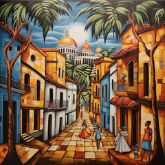 SEVEN Digital Art Prints Cuba Wall Decor Bold Primary Colours Instant Printable Digital Download Affordable Cuba Wall Art Cuban Artwork