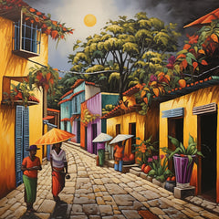 SEVEN Digital Art Prints Cuba Wall Decor Bold Primary Colours Instant Printable Digital Download Affordable Cuba Wall Art Cuban Artwork
