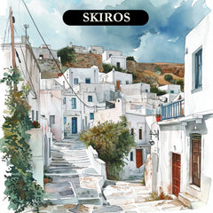 Watercolour TWENTY Greek Islands 160 digital images Wall Decor Printable Affordable Downloadable Artwork Home Decor Living Room Bedroom Art