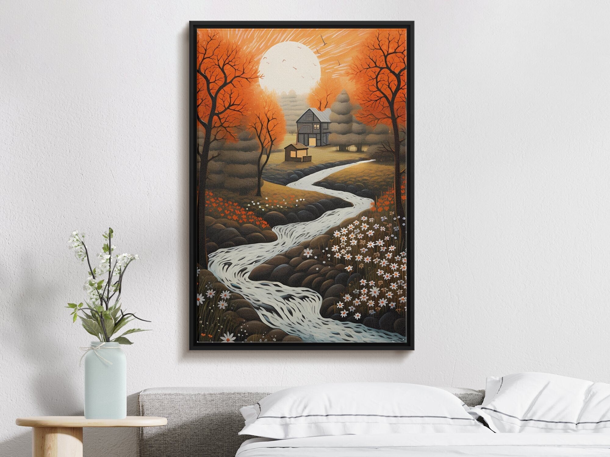 Digital Download Printable Art Scandinavian Folk Art 302 Wall Artwork Affordable Artwork Wall Decor Modern Art Contemporary Artwork