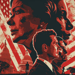 NINE American USA Presidential Election Posters Instant Printable Digital Download Wall Art Home Decor Biden Trump Democrats Republicans