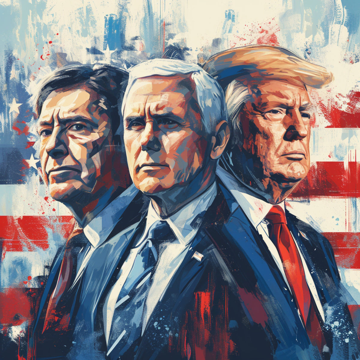 NINE American USA Presidential Election Posters Instant Printable Digital Download Wall Art Home Decor Biden Trump Democrats Republicans