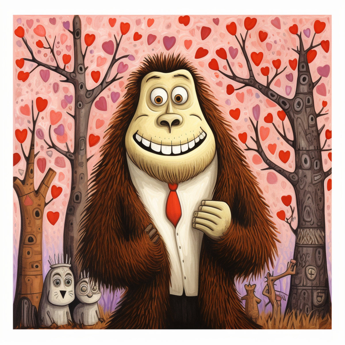 SEVEN Cartoon Illustrations Gorilla Instant Printable Digital Download Wall Art For Child, Artwork For Playroom, Nursery Art, Home Decor
