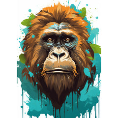 TWENTY Gorilla Digital Prints, Mother And Child Gorilla, Majestic Male Gorilla, Realistic Animal Painting Jungle Theme Wildlife Illustration
