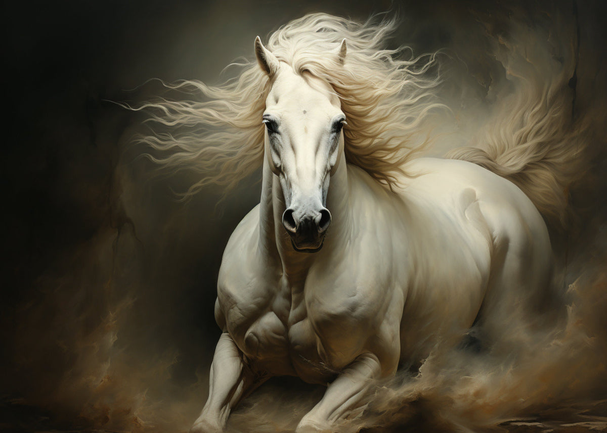 SIXTEEN Majestic Horse Digital Print, Large Wall Art, Dynamic Equine Home Decor, Animal Lover Gift, Fine Art Photography Living Room Office