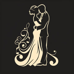 NINETEEN Whimsical Couple Art Prints, Gothic Romantic Wall Decor, Starry Night Love Illustration, Unique Wedding Gift Idea, Digital Download