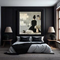 ELEVEN Elegant Monochrome Female Portraits Digital Art Minimalist Woman and Floral Prints, Modern Home Decor Download Set Large Gallery Wall
