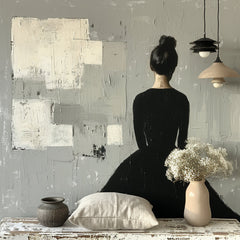 ELEVEN Elegant Monochrome Female Portraits Digital Art Minimalist Woman and Floral Prints, Modern Home Decor Download Set Large Gallery Wall