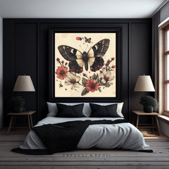 FOURTEEN Vintage Sepia Digital Images 14 Sepia Vintage Females Flowers Birds Nostalgic Art Prints, Antique Style Illustrations Large Artwork