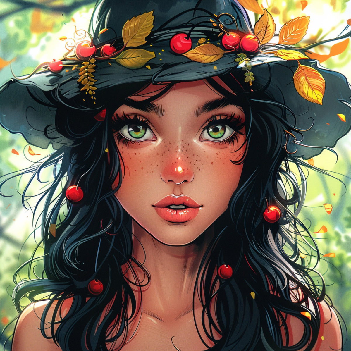 SEVEN Digital Fantasy Art Prints, Vivid Cartoon Artwork, Fantasy Wall Decor, Digital Download, Whimsical Fairy Tale Art, Unique Home Decor