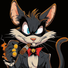 12 Gangster Mouse Digital Art, Cartoon Caricature Set, 12 Unique Images, Printable Art, Wall Decor, Personal Use, Instant Download Poster.
