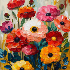 TWELVE Vibrant Floral Digital Art, Large Bloom Collection, 12 Digital Flower Images, Colorful Flower Prints, Vivacious Blooms Artwork