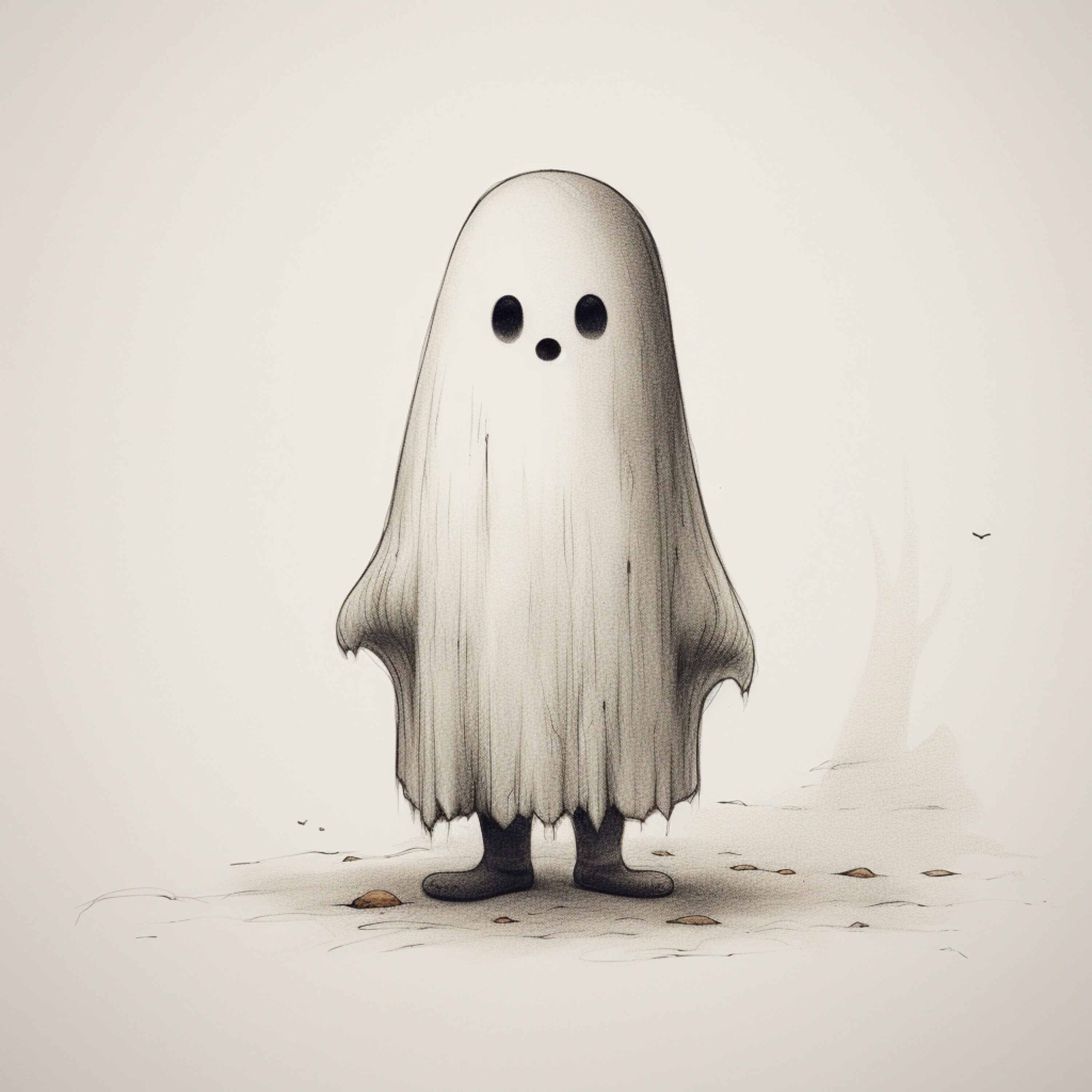30 Cute Boo Sheet Ghosts Digital Poster, Printable Ghost Art for Kids Room, Halloween Ghost Wall Art, Large Ghost Artwork, Thirty Images