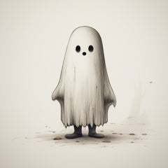 30 Cute Boo Sheet Ghosts Digital Poster, Printable Ghost Art for Kids Room, Halloween Ghost Wall Art, Large Ghost Artwork, Thirty Images