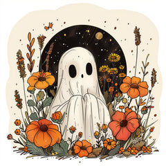 30 Cute Boo Sheet Ghosts Digital Poster, Printable Ghost Art for Kids Room, Halloween Ghost Wall Art, Large Ghost Artwork, Thirty Images