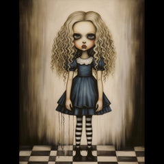 Sinister Doll Digital Art, Set of 12 Halloween Images, Horror Themed, Creepy Doll Artwork, Dark Aesthetic, Digital Download