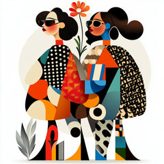 14 Modern Abstract Geometric Art, Minimalist People Artwork, Large Digital Print, Artistic Wall Decor for Home or Office