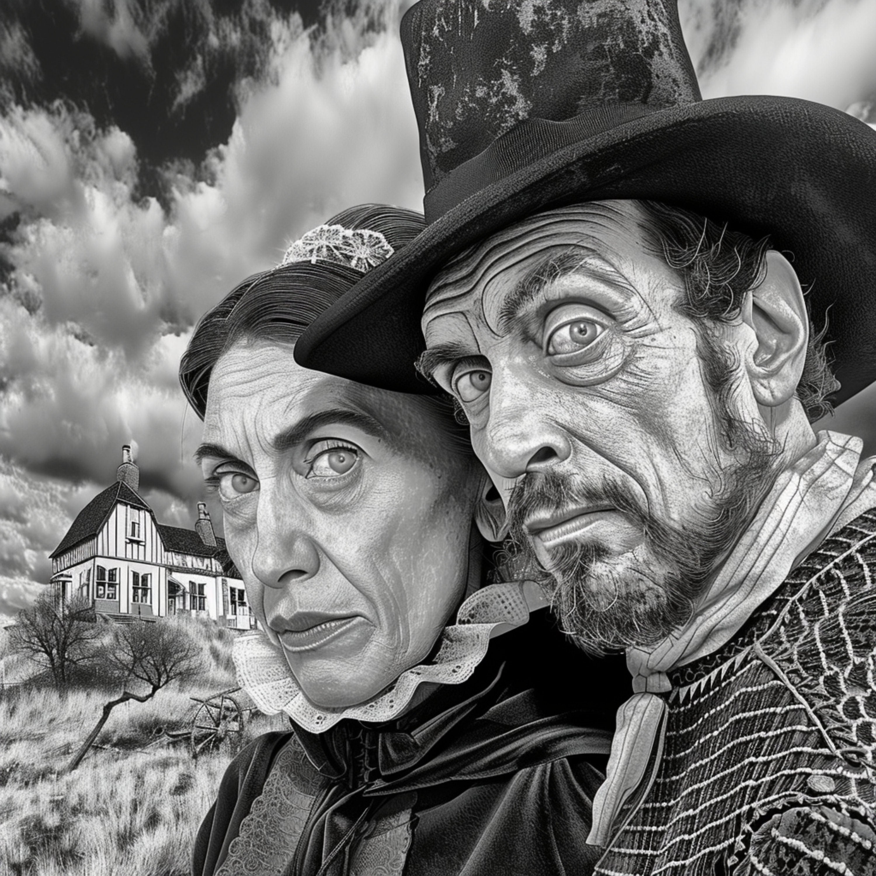 TEN Halloween Witch Trial Scene Digital Art, Salem Witch Trials Halloween Art, Large Witchcraft Artwork, 11 Digital Images Set