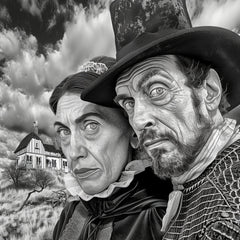 TEN Halloween Witch Trial Scene Digital Art, Salem Witch Trials Halloween Art, Large Witchcraft Artwork, 11 Digital Images Set