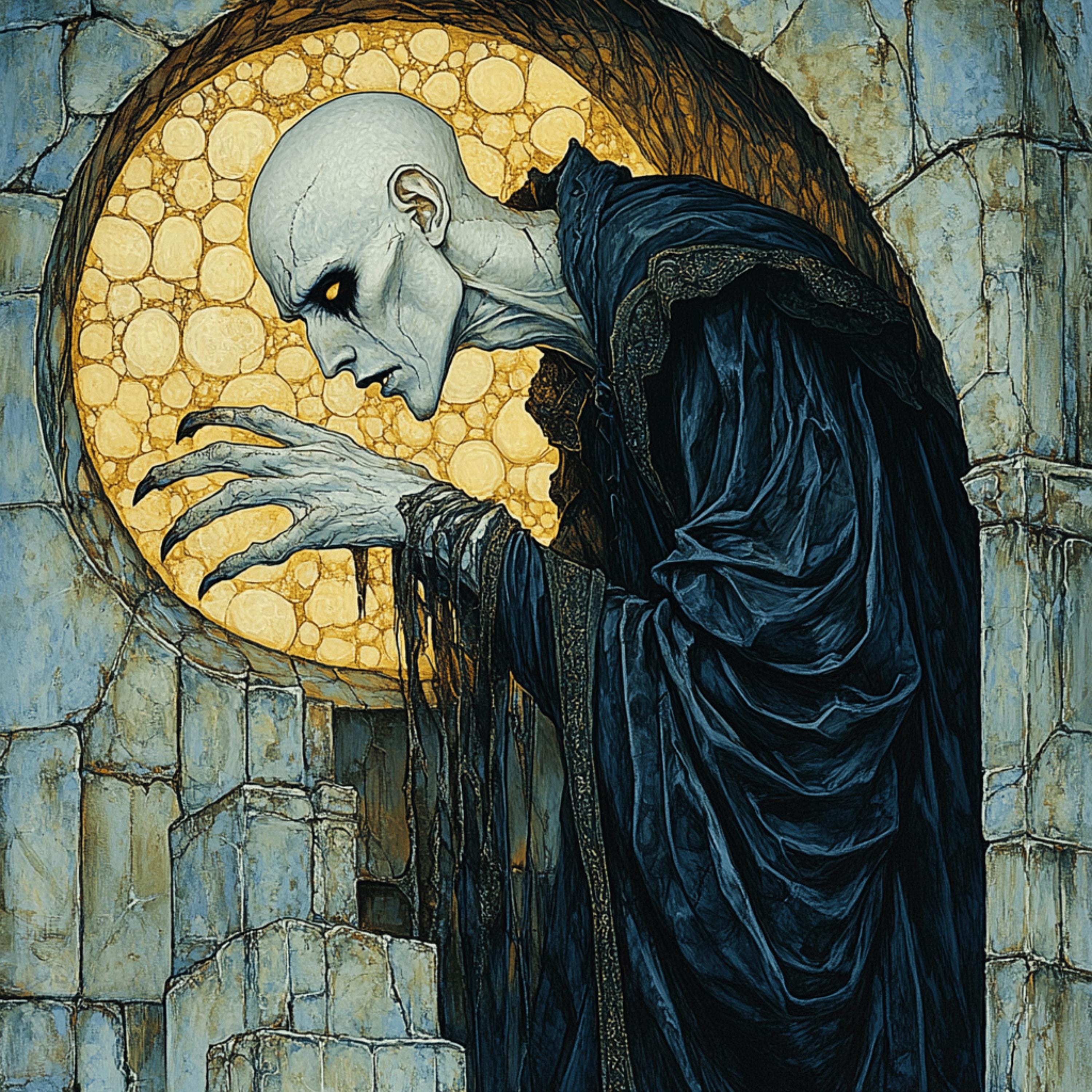 8 Gothic Horror Halloween Digital Artwork, Vampire Large Square Art, Dark Fantasy Wall Art, Creepy Gothic Home Decor