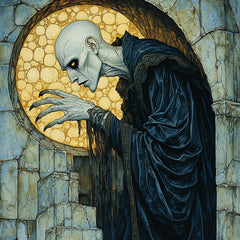 8 Gothic Horror Halloween Digital Artwork, Vampire Large Square Art, Dark Fantasy Wall Art, Creepy Gothic Home Decor