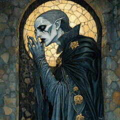 8 Gothic Horror Halloween Digital Artwork, Vampire Large Square Art, Dark Fantasy Wall Art, Creepy Gothic Home Decor