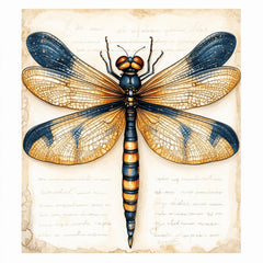 11 Dragonfly digital art print, large square wall art, office artwork, 11 digital images, nature inspired wall decor