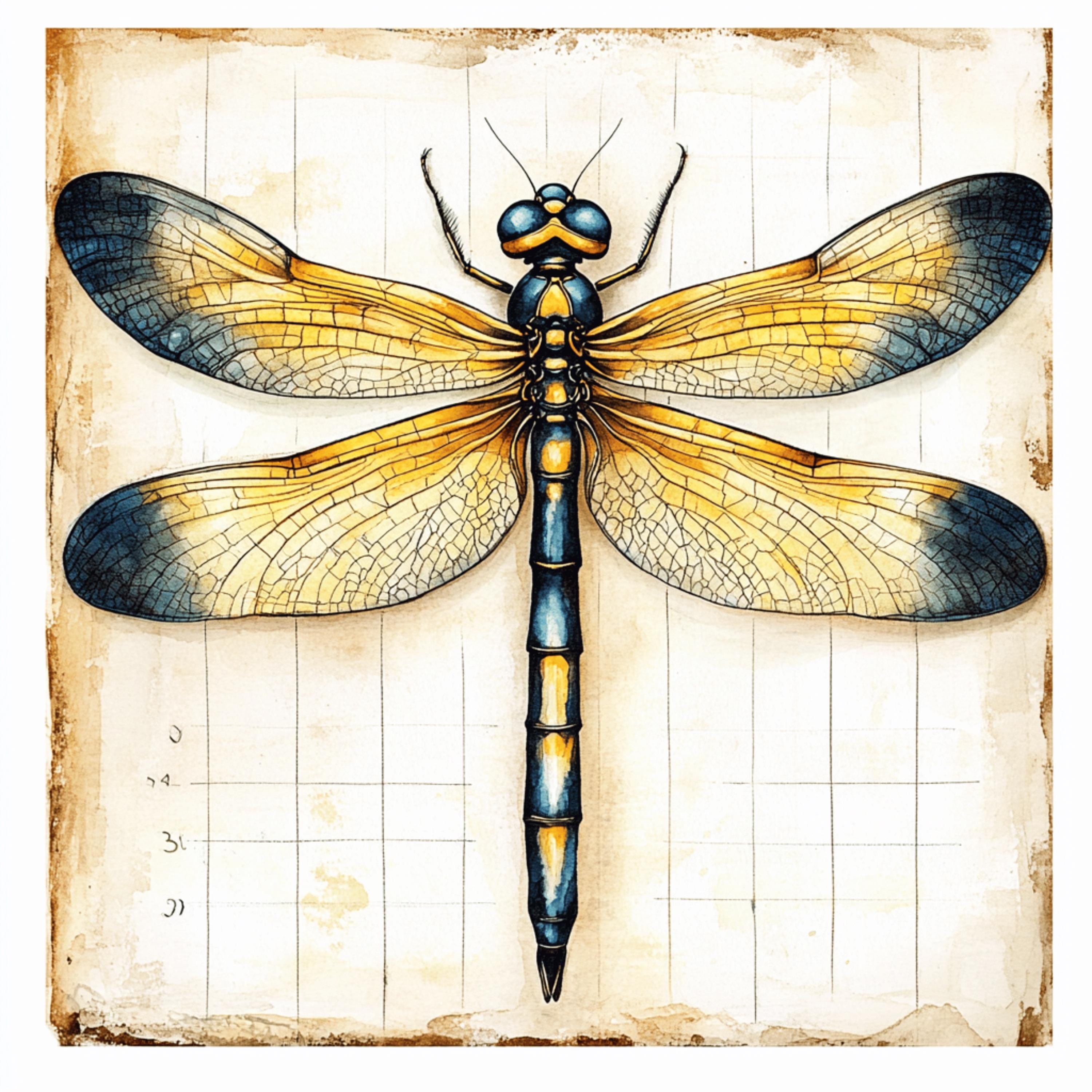 11 Dragonfly digital art print, large square wall art, office artwork, 11 digital images, nature inspired wall decor