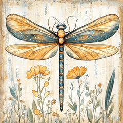 11 Dragonfly digital art print, large square wall art, office artwork, 11 digital images, nature inspired wall decor