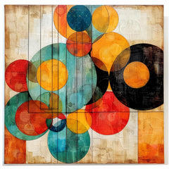 12 Mid Century Modern Abstract Large Square Artwork, 12 Digital Images, Living Dining Room Wall Art, Over the Bed Art Prints