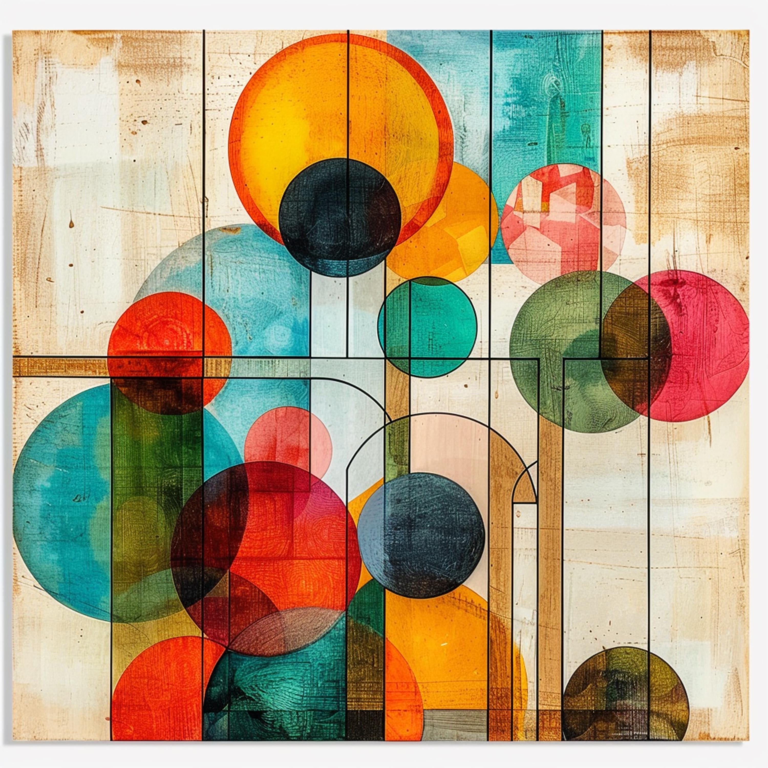 12 Mid Century Modern Abstract Large Square Artwork, 12 Digital Images, Living Dining Room Wall Art, Over the Bed Art Prints