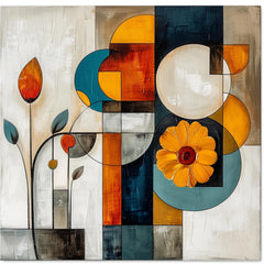 11 Mid Century Modern Abstract Digital Wall Art, Large Square Artwork Over The Bed Wall Decor Geometric Art, Minimalist Art Print Home Decor