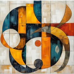 11 Mid Century Modern Abstract Digital Wall Art, Large Square Artwork Over The Bed Wall Decor Geometric Art, Minimalist Art Print Home Decor