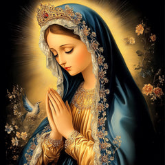 8 Mother Mary Wall Art, Digital Images Set, Religious Decor, Christmas Wall Art, Large Square Prints, Catholic Wall Art, Marian Poster