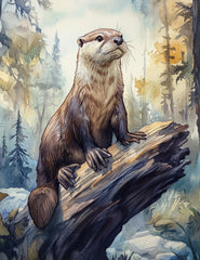 Woodland Creatures Printable Calendar Digital Download Large Artwork, Nature Art Calendar, 13 Images, Nature Lover Gift