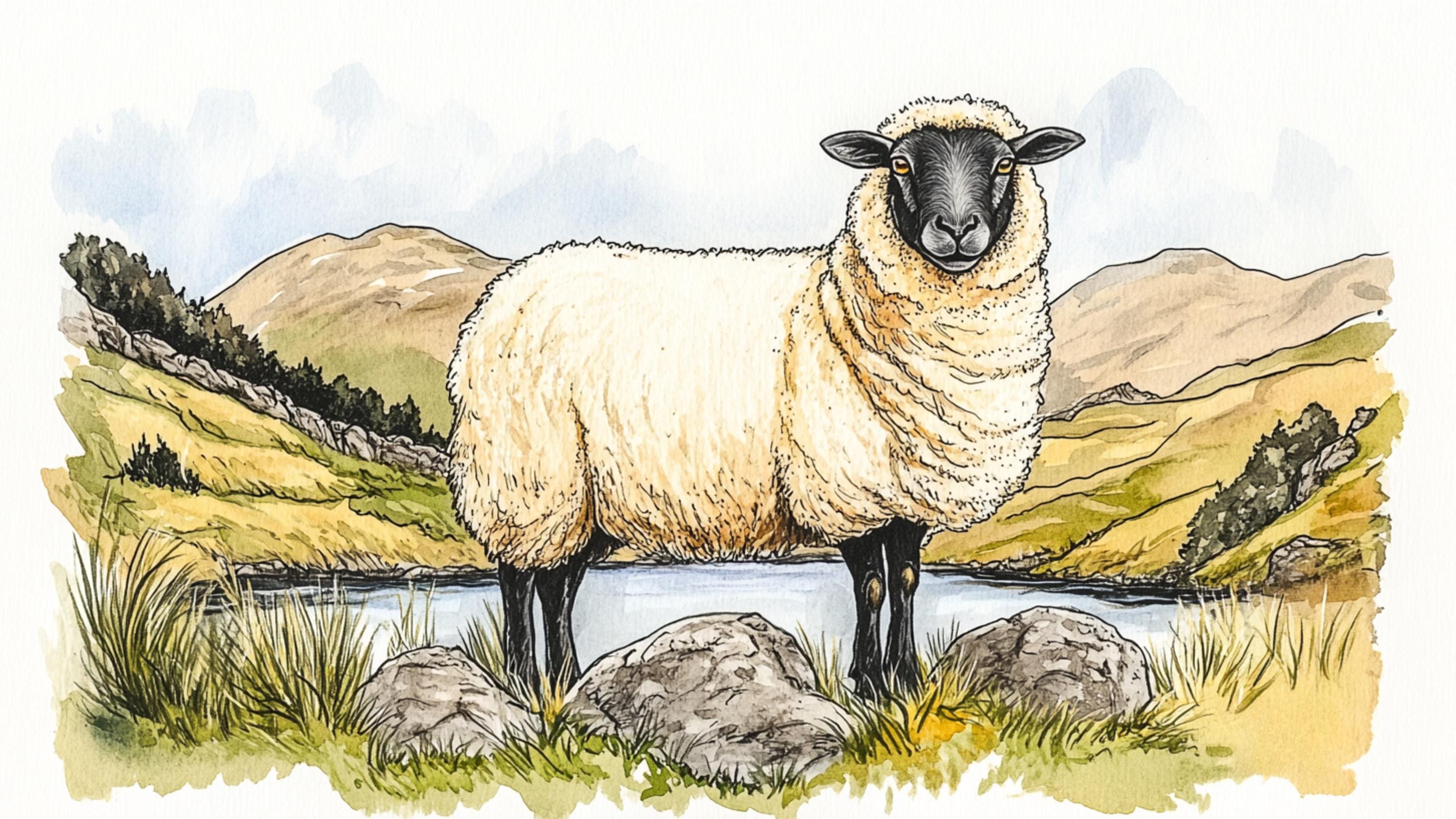 17 Stunning Lake District National Park Digital Prints, Fells and Tarn Scenic Photos, Featuring Herdwick Sheep and Belted Galloway Cows