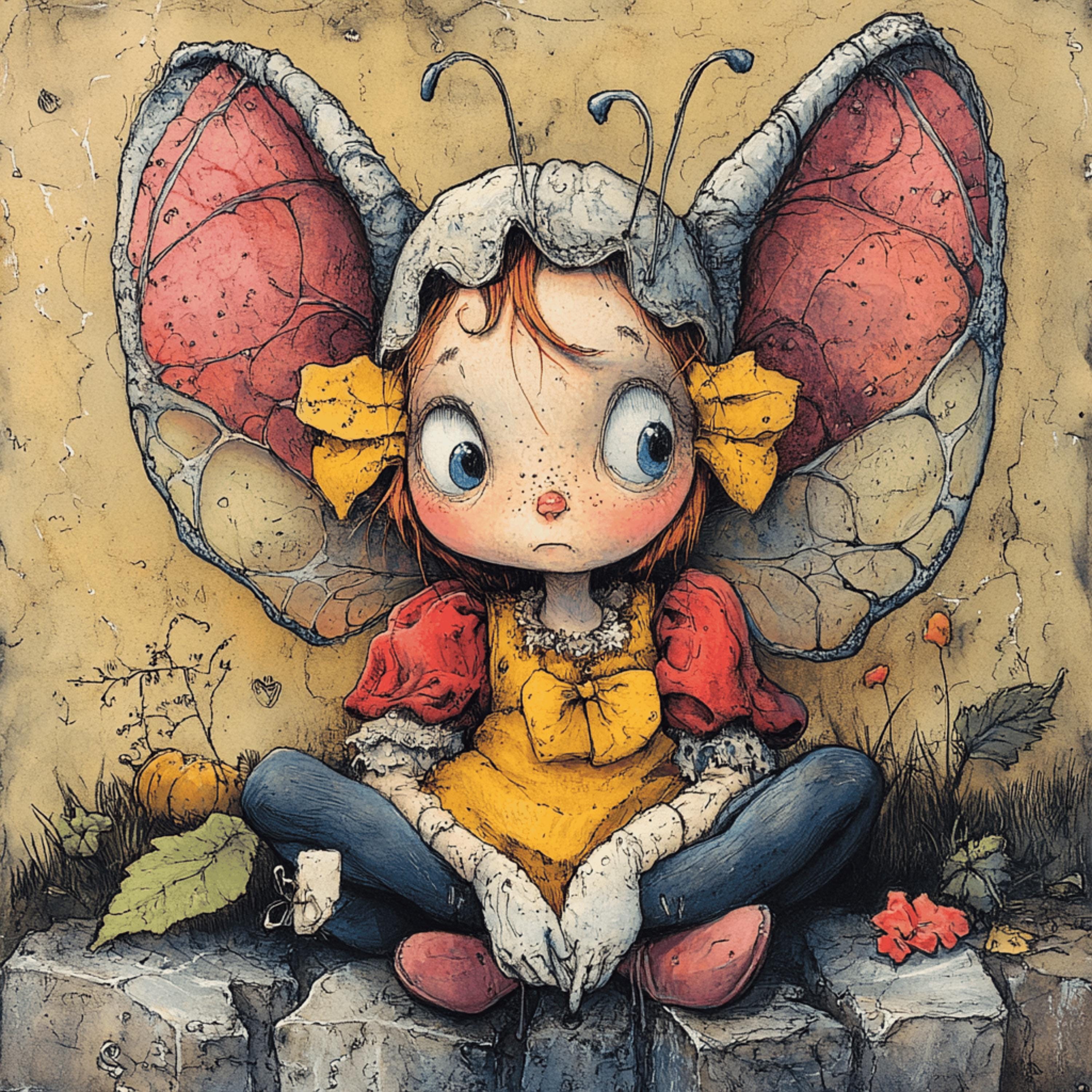 20 Fantasy Illustrations for Kids Playroom, Large Square Artwork, Digital Images, Set of 20, Cute and Whimsical Art Prints