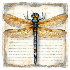 11 Dragonfly digital art print, large square wall art, office artwork, 11 digital images, nature inspired wall decor