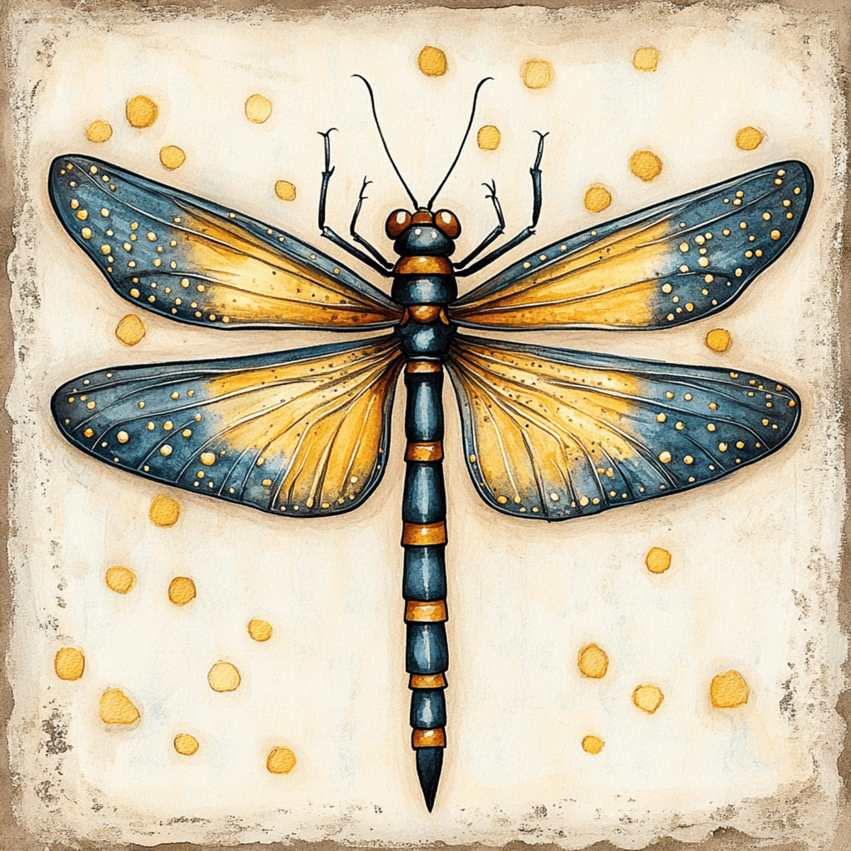 11 Dragonfly digital art print, large square wall art, office artwork, 11 digital images, nature inspired wall decor